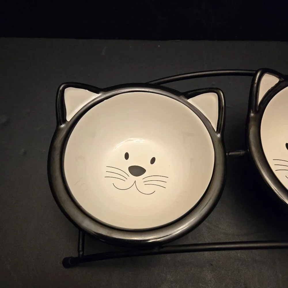 RAISED CAT FOOD BOWLS